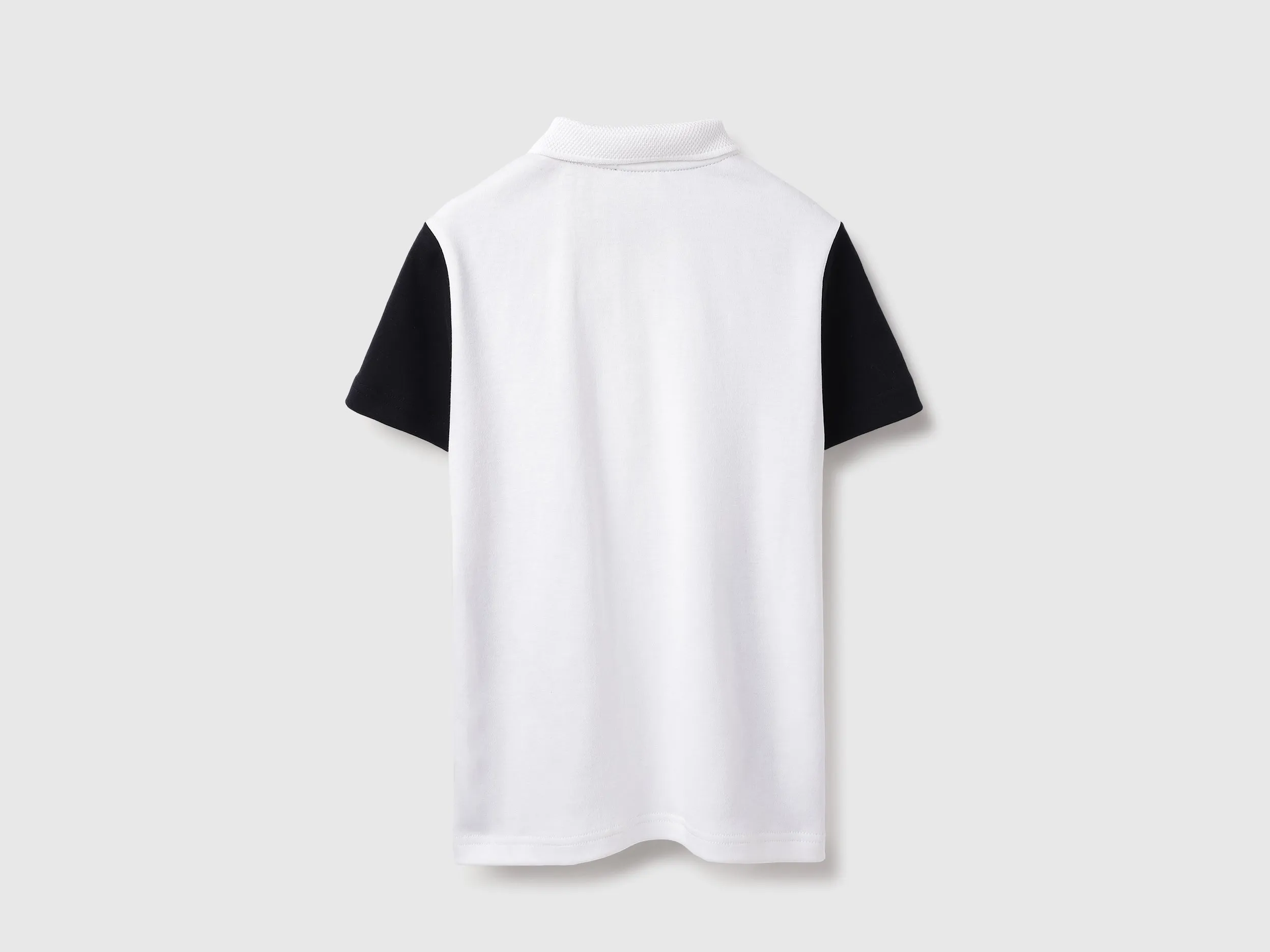 Regular Fit Polo Neck Colorblock Tshirt
