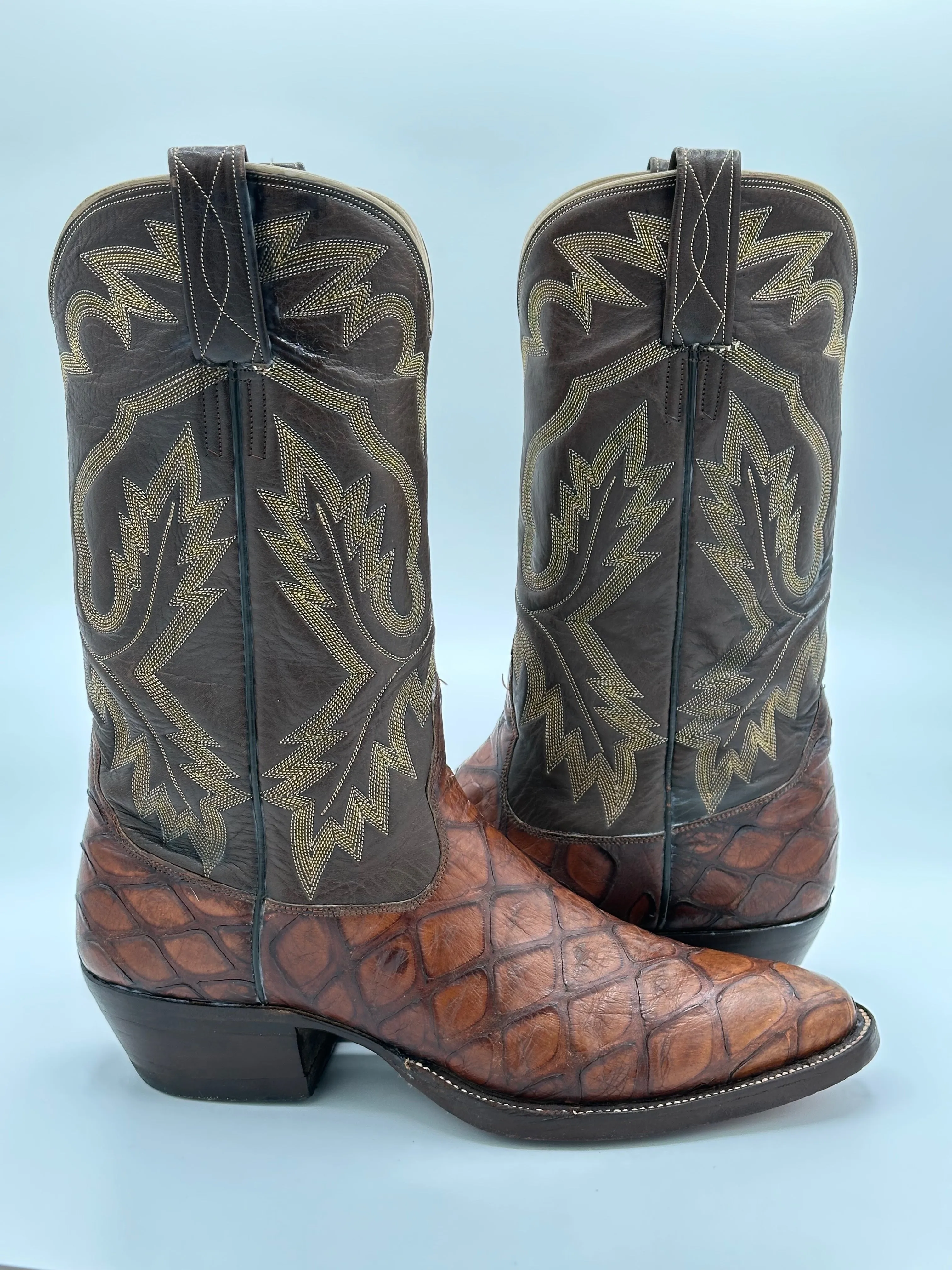 Rios Boot Company Custom Preban Anteater Cowboy Boots size 8 D