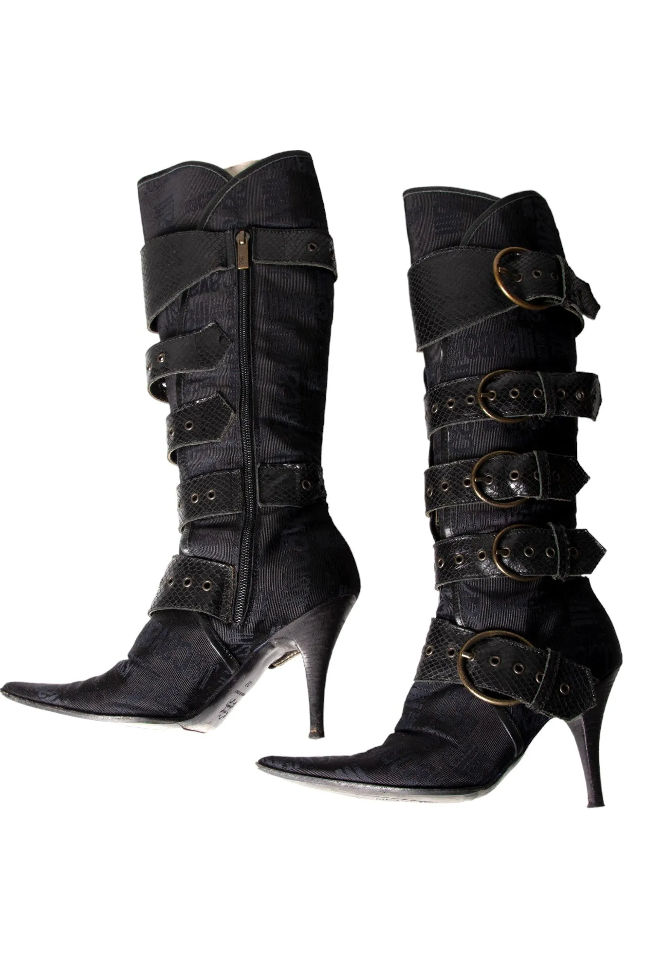 Roberto Cavalli Buckle Boots