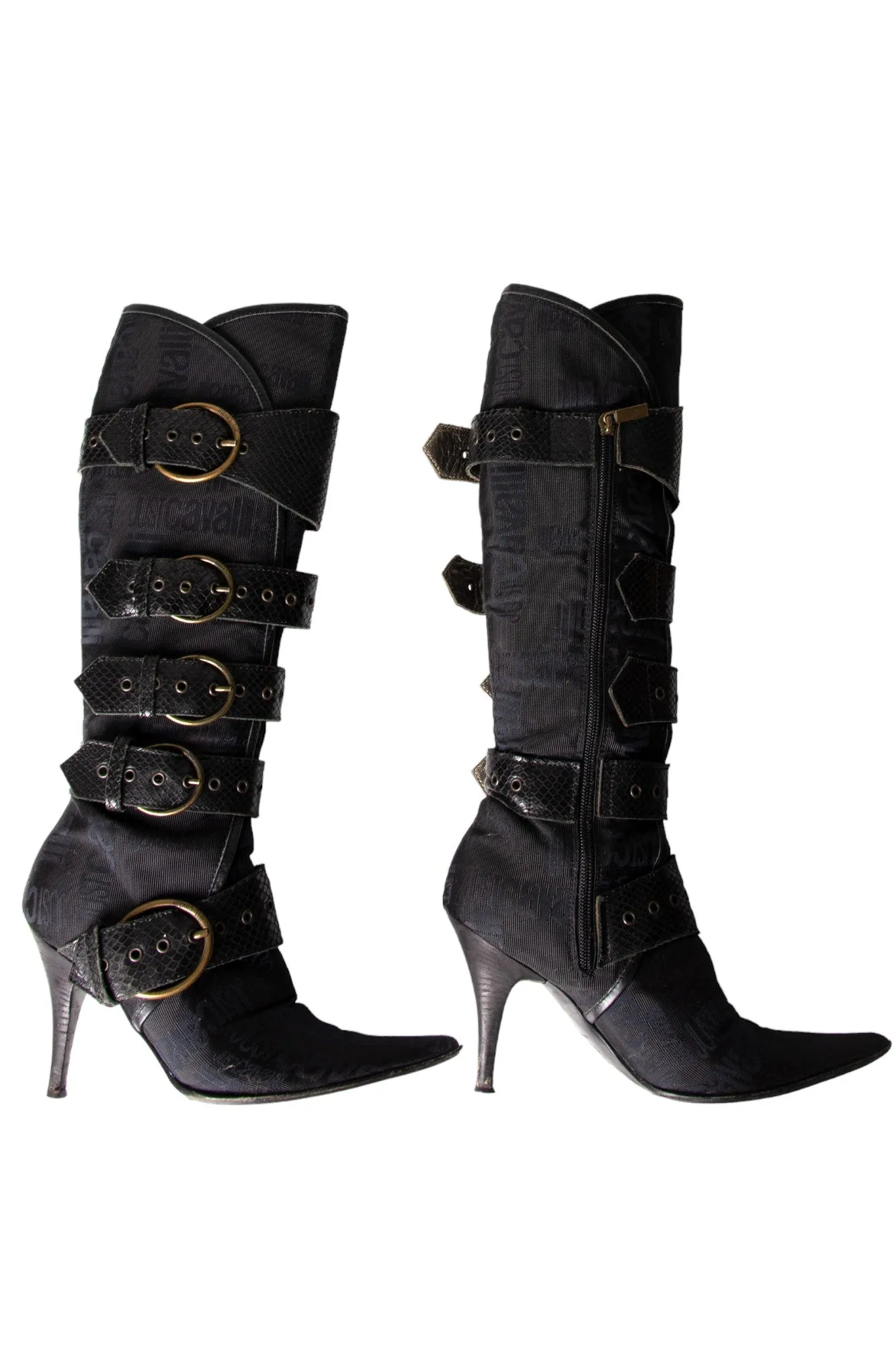 Roberto Cavalli Buckle Boots