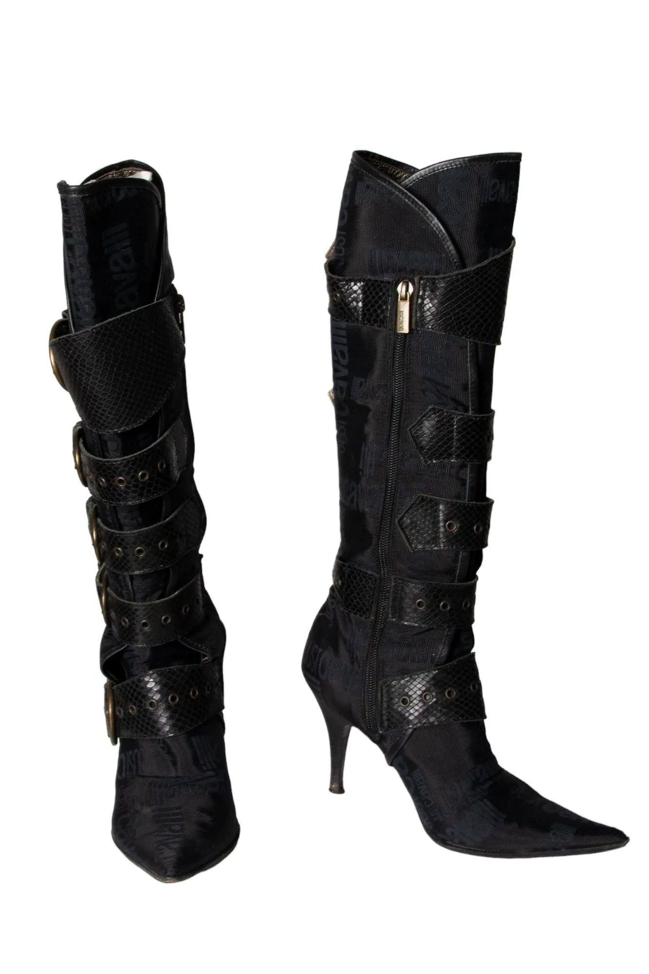 Roberto Cavalli Buckle Boots