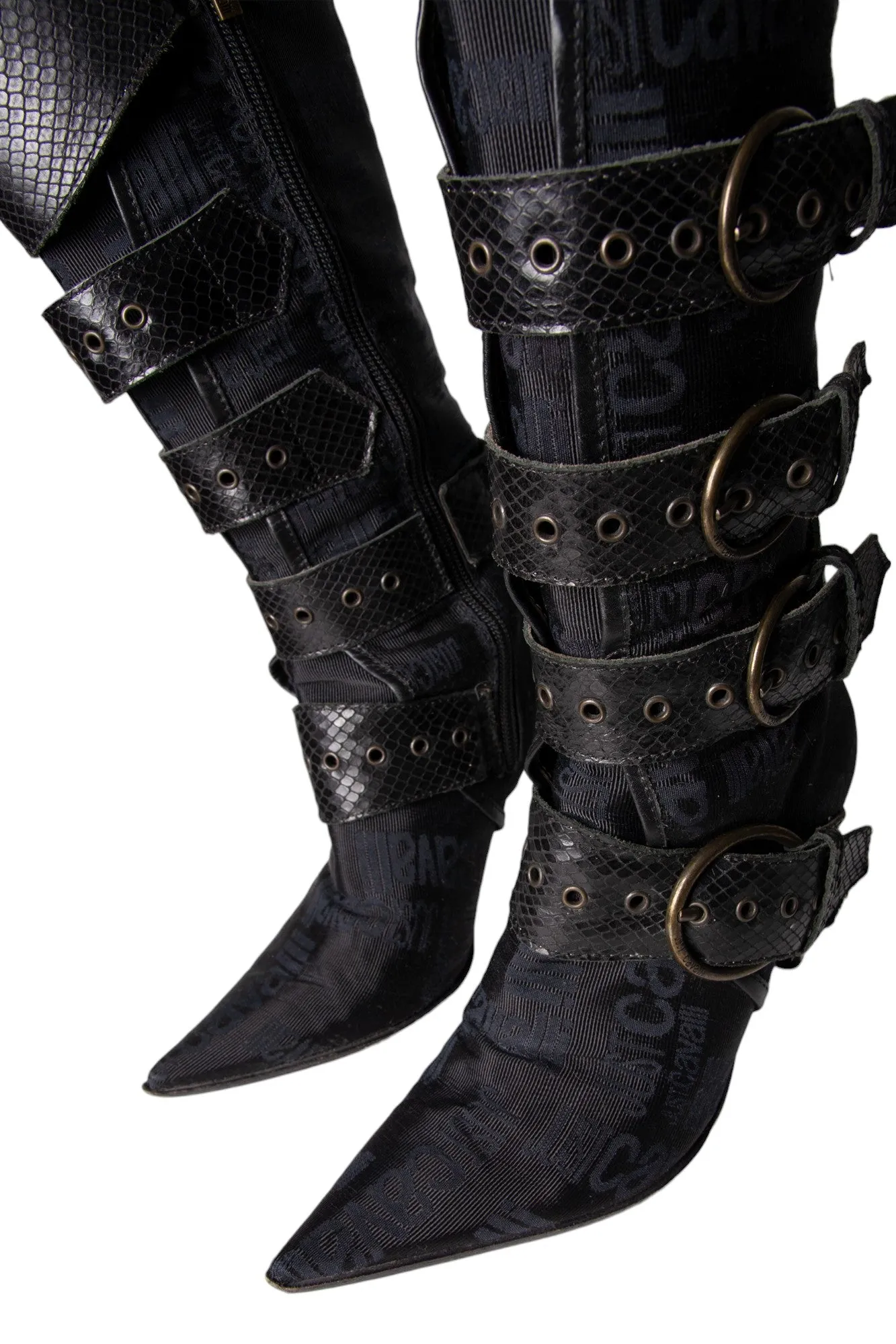 Roberto Cavalli Buckle Boots