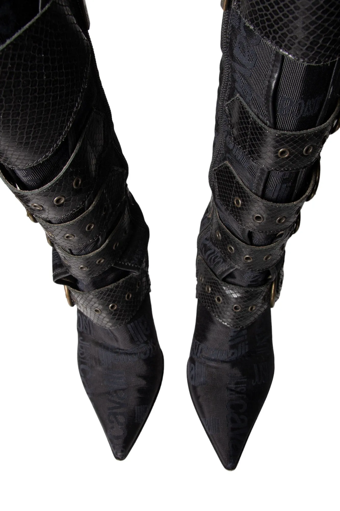 Roberto Cavalli Buckle Boots
