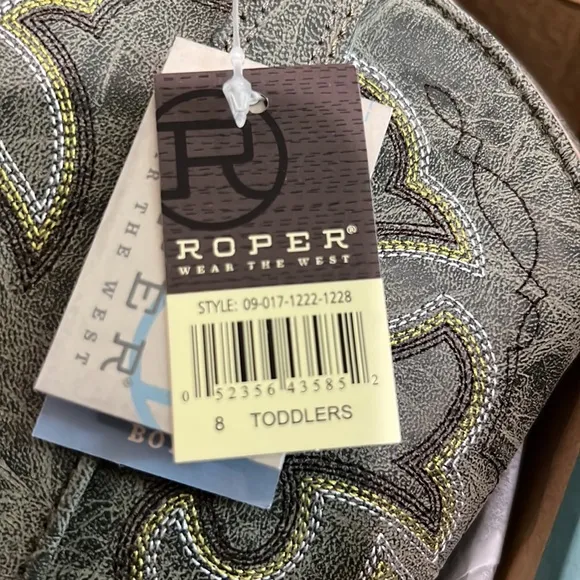 Roper Toddler 8 - Cody Western Boots NWT