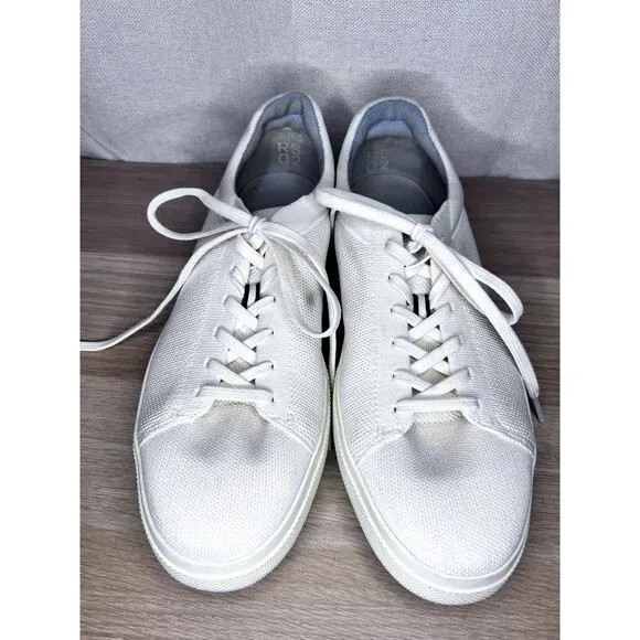 Rothys RS02 Lace Up Knit Sneakers Bone Natural Cream White 12.5W/11M