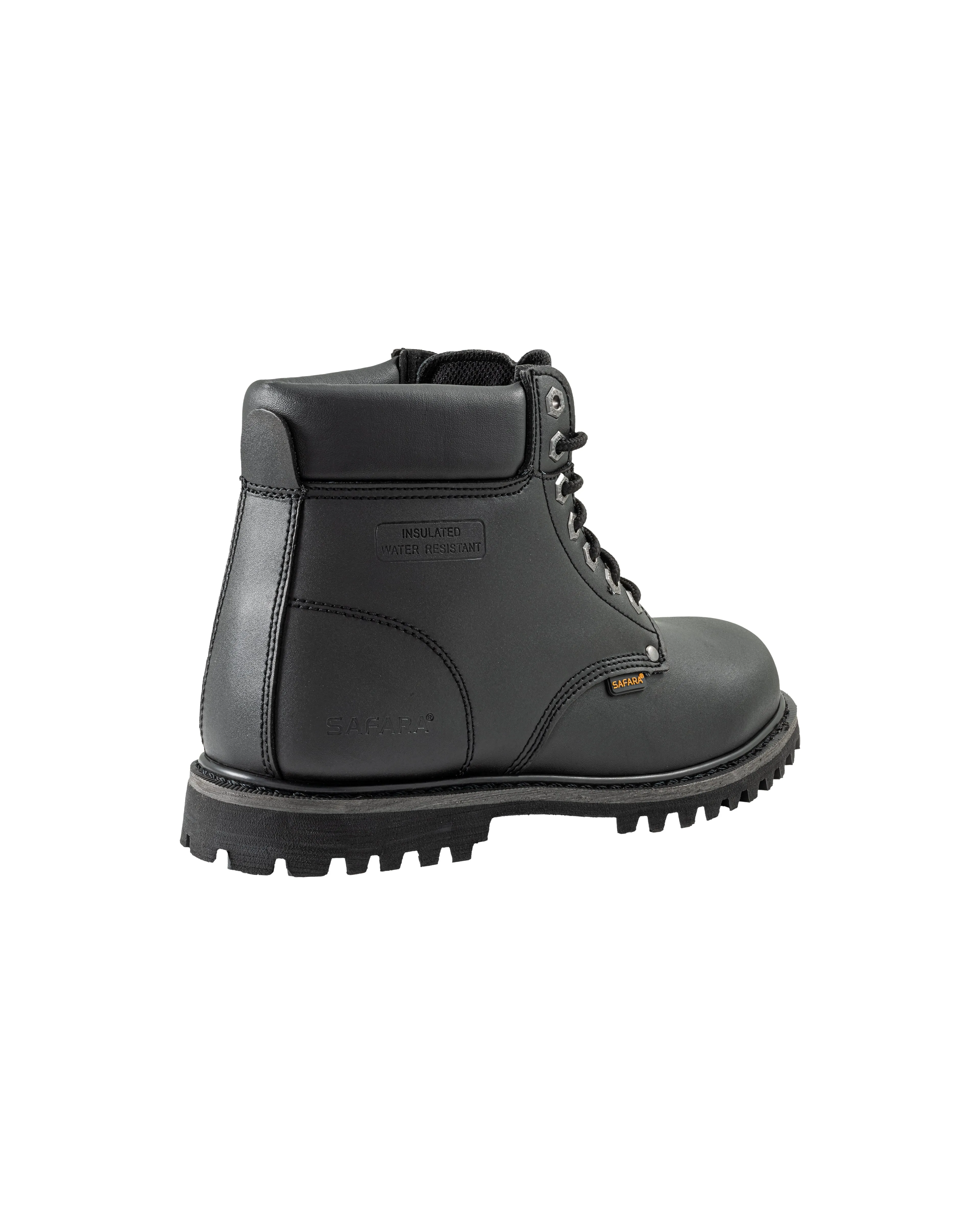 Safara Premium Black Nubuck Water Resistant Work Boots (61200)