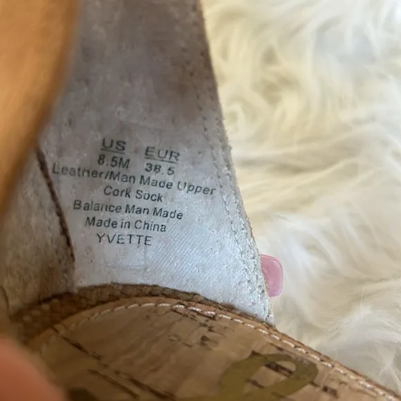 Sam Edelman Yvette Beaded Fringe Sandal Beige Size 8.5