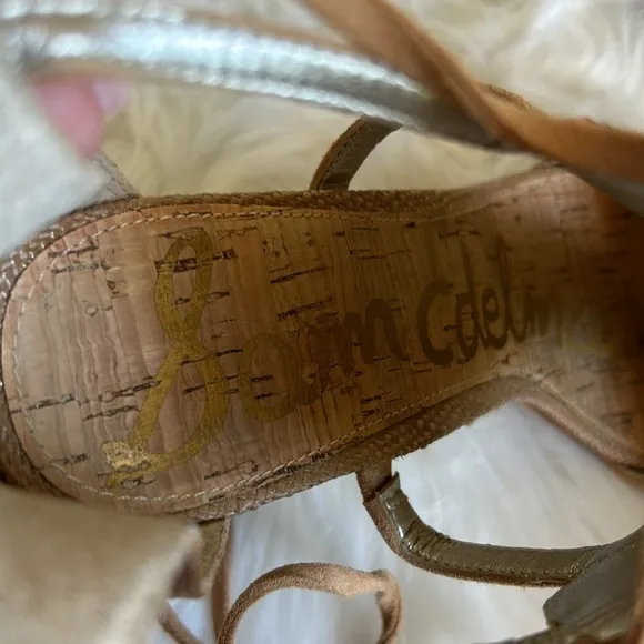 Sam Edelman Yvette Beaded Fringe Sandal Beige Size 8.5