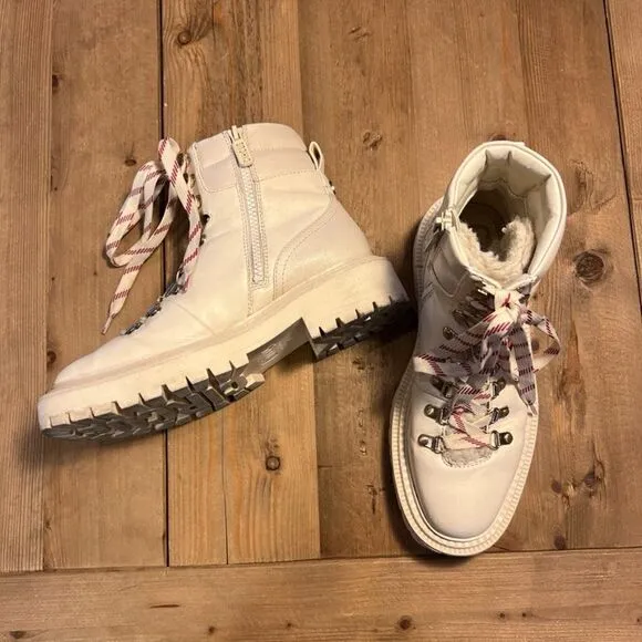 Sam Edelman Circus  Striped Combat Boots Size 8.5