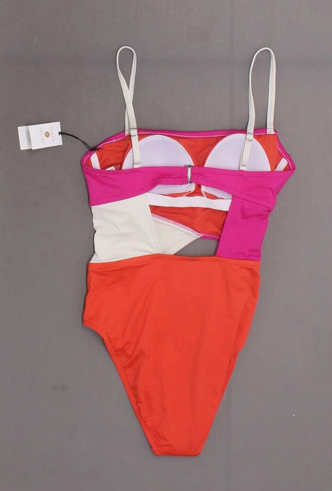 Shade & Shore Women's Cut Out Colorblock One Piece Swimsuit