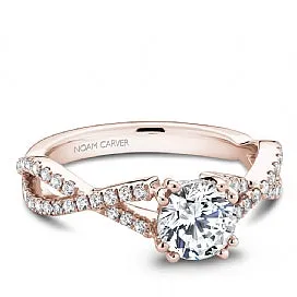 Shared Prong Engagement Ring B004-03RM