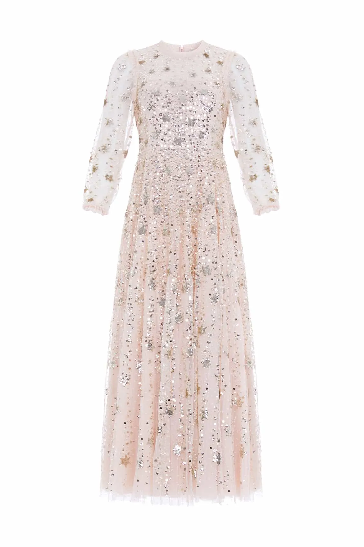 Shooting Stars Long Sleeve Ankle Gown