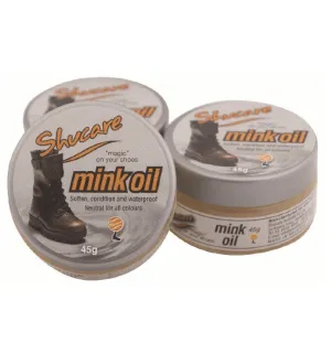 Shucare GENUINE MINK OIL PASTE TIN 45g  WATERPROOFER / CONDITIONER