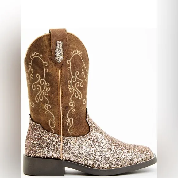 Shyanne Girls' Sparkle Plenty Boot Broad Square Toe Size 13 NWT