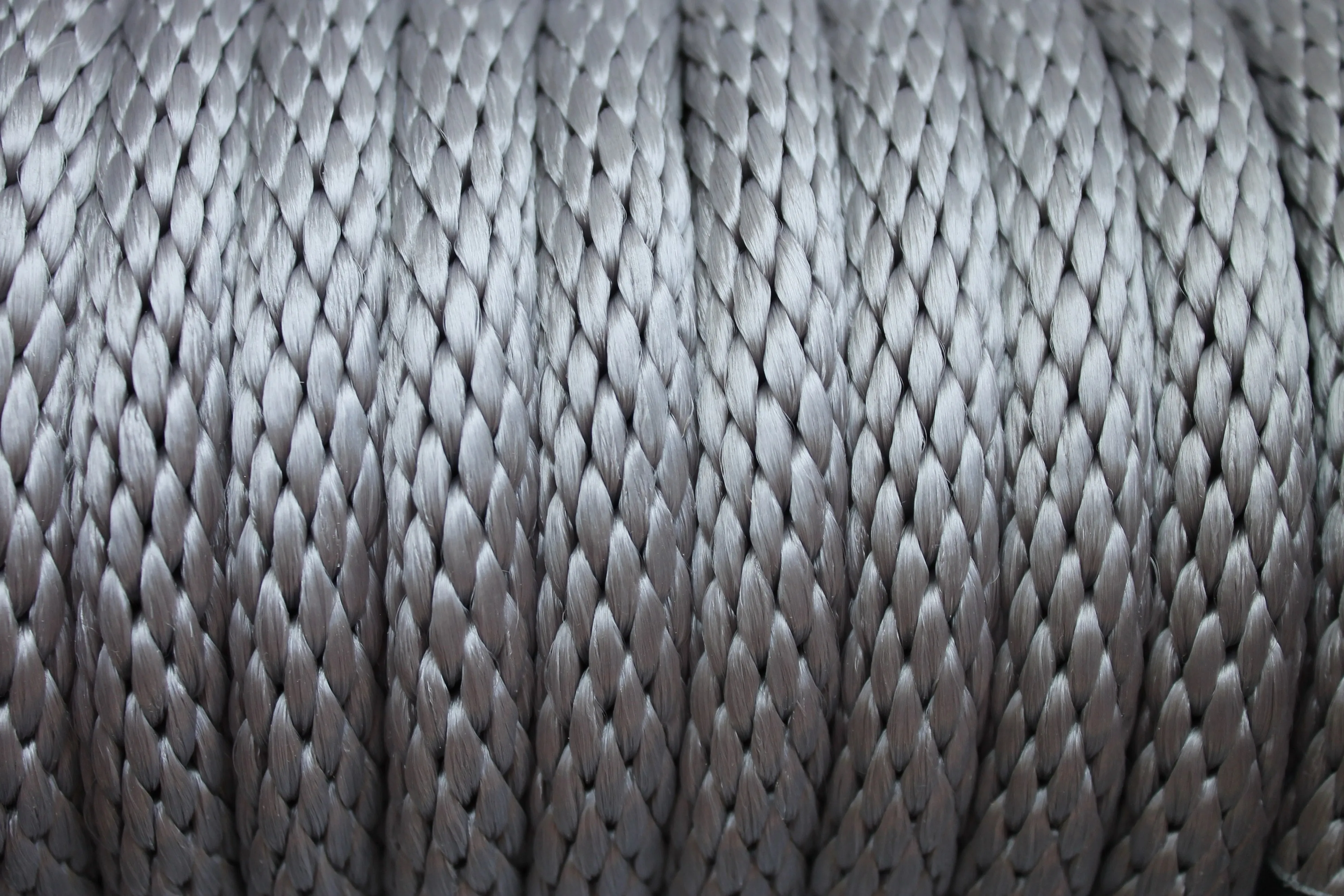 Silver Solid Braided Multifilament Polypropylene Rope