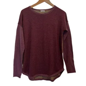 Smartwool Colorblock Shadow Pine Crew Wool Blend Sweater Size M