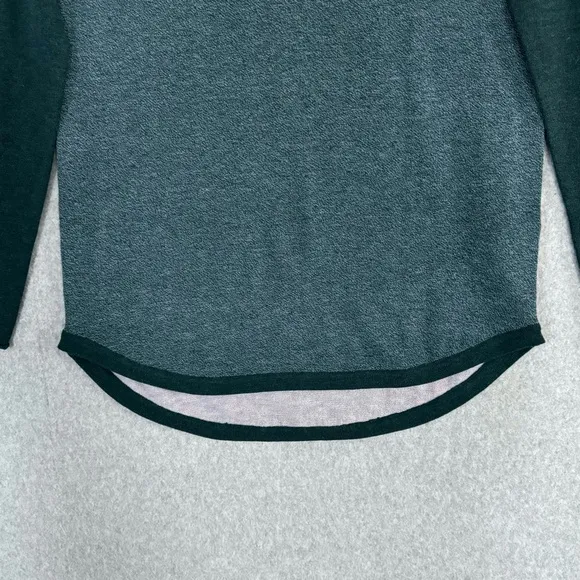 Smartwool Shadow Pine Colorblock Sweater Womens XS Mist Twilight Blue Marled