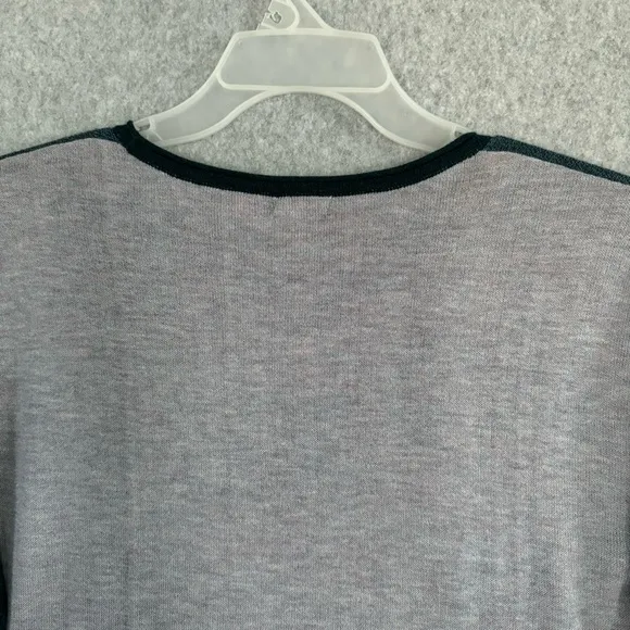 Smartwool Shadow Pine Colorblock Sweater Womens XS Mist Twilight Blue Marled