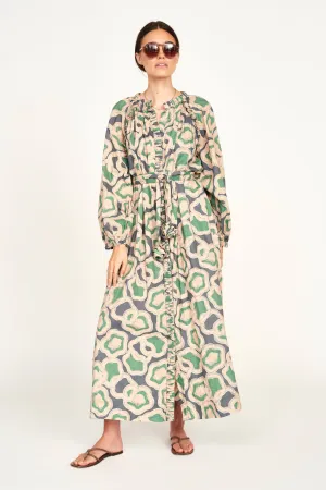 Somerset Dress in Marine Puddles