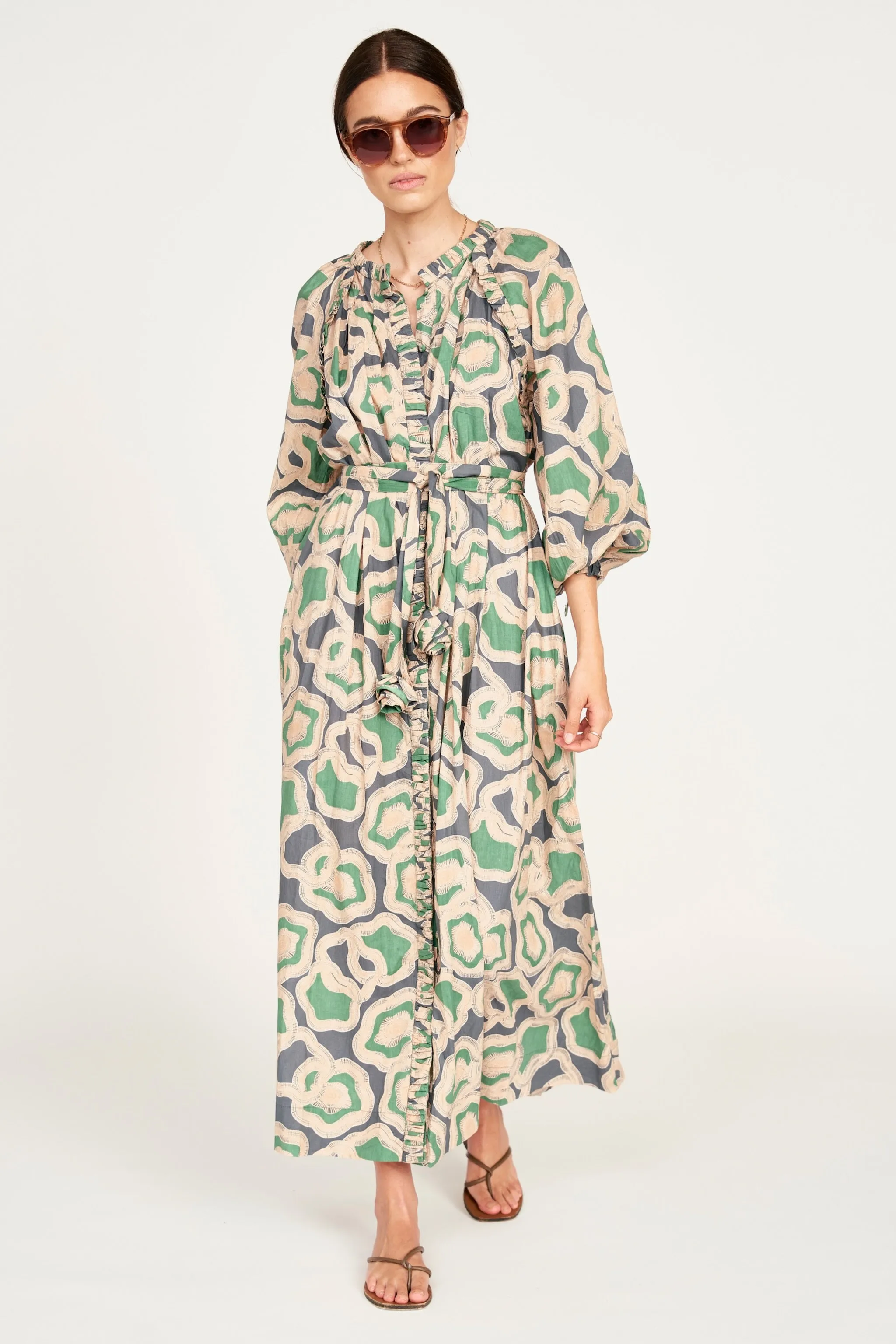 Somerset Dress in Marine Puddles
