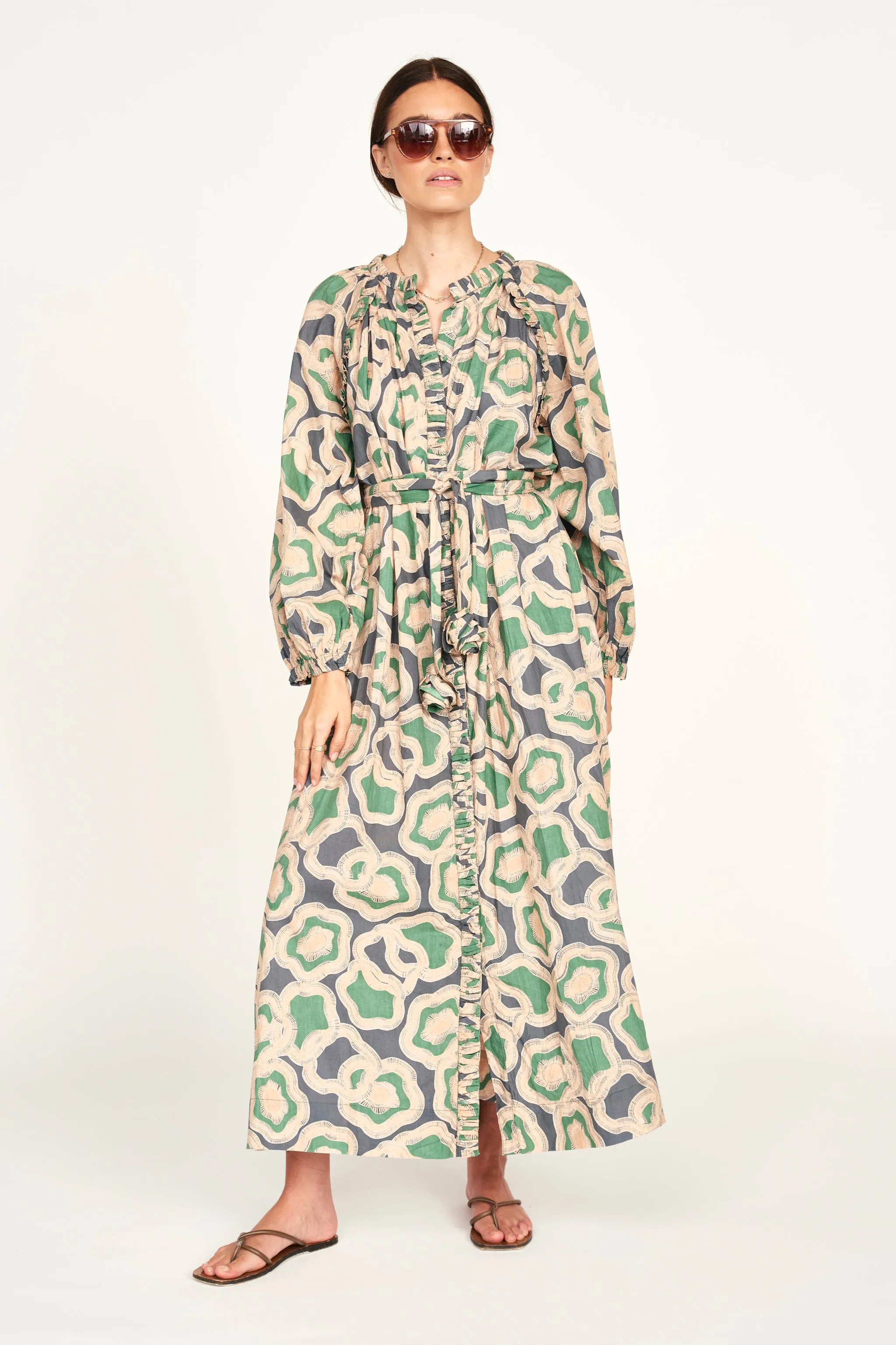 Somerset Dress in Marine Puddles