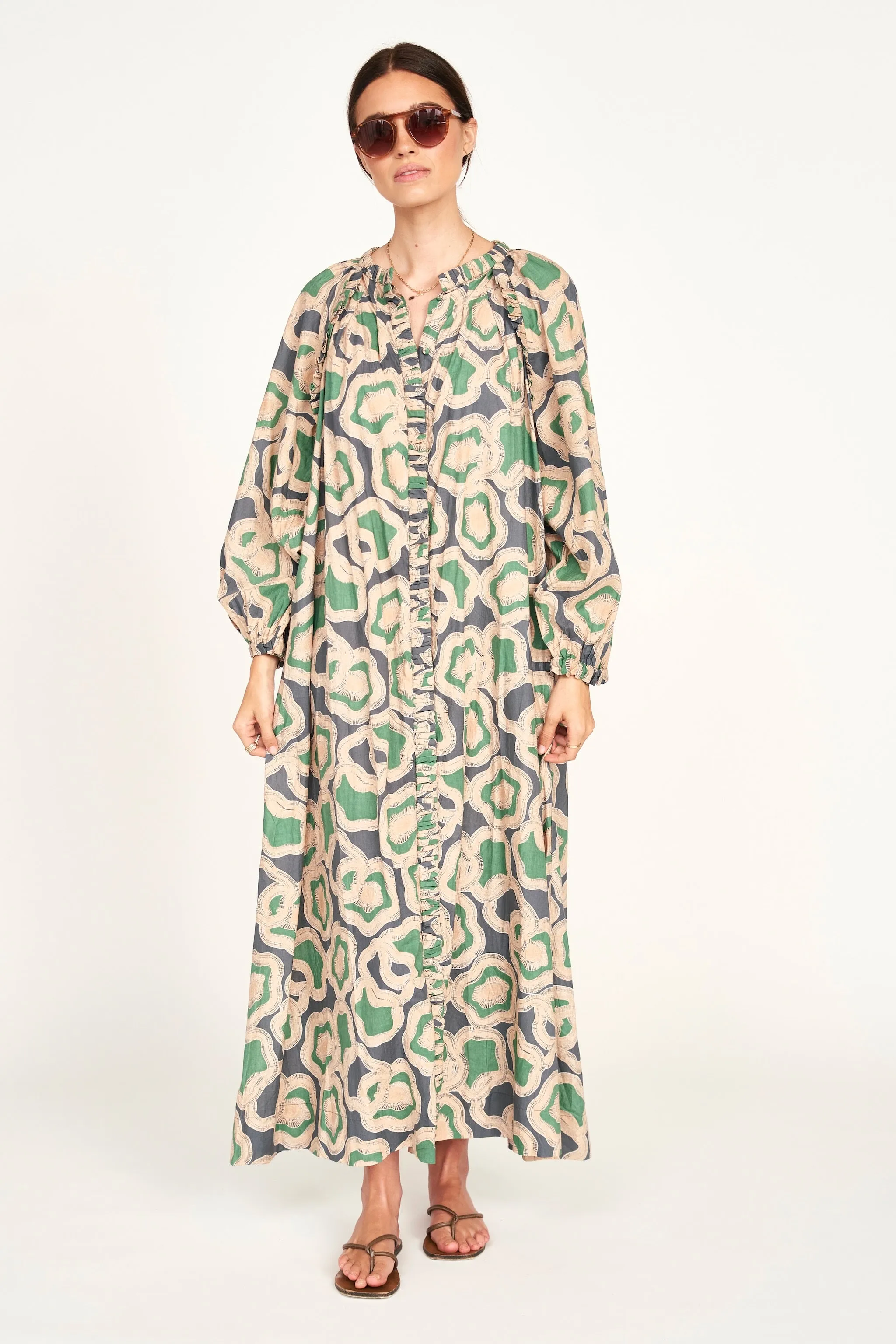 Somerset Dress in Marine Puddles
