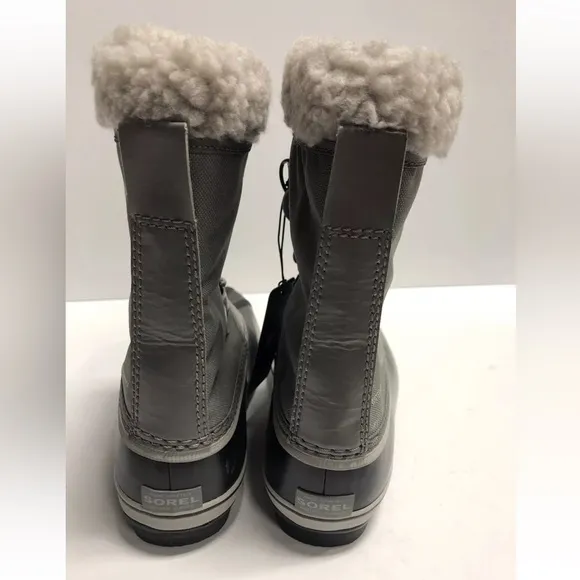 Sorel Kids’ Yoot Pac Nylon, Gray Waterproof Winter Bootsc Girls’ Size 3.