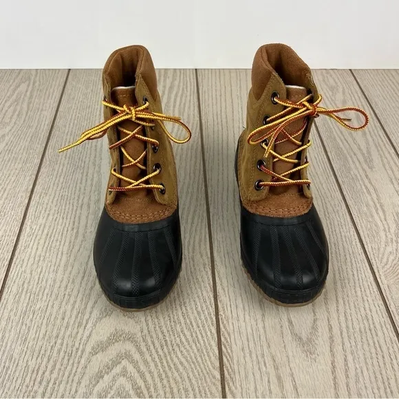 Sorel Youth Cheyanne ii Lace Leather Boots Youth Size 2 Elk (tan) Black $90
