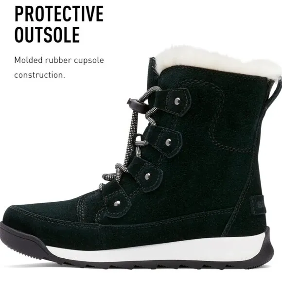 Sorel Youth Whitney II Joan Lace Boot — Waterproof Winter Boots,size 7