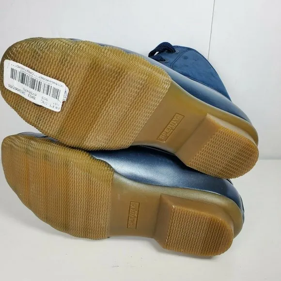 Sperry Authentic Saltwater Duck Boots 2-Eye Navy