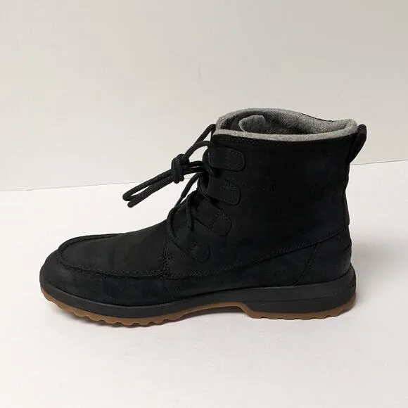 Sperry Maritime Cruz Lace-Up Ankle Boots, Black Leather, Women's 9.5 M
