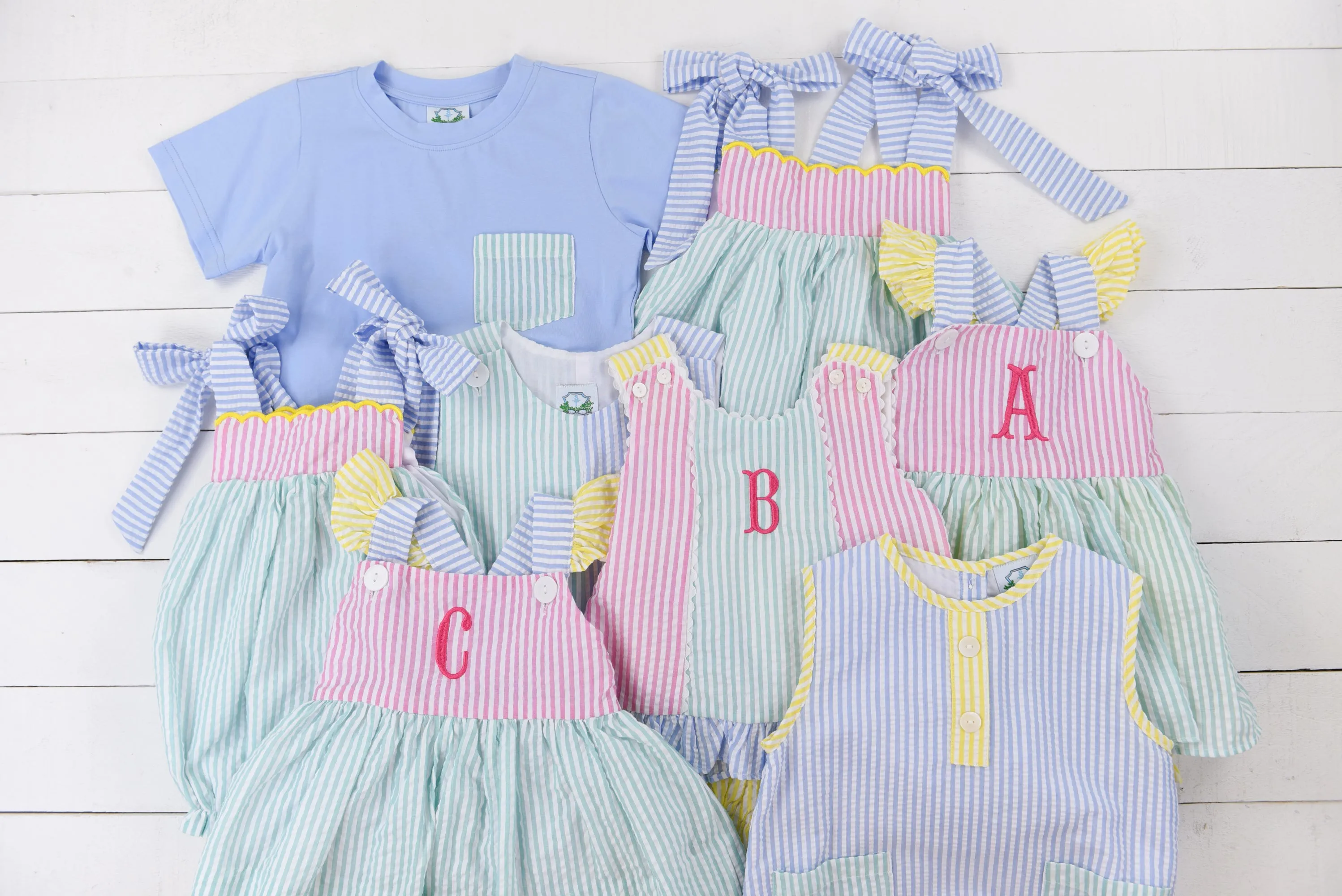 Spring Colorblock Boys Short Set