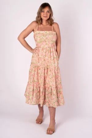 Spring Vibes Floral Midi Dress