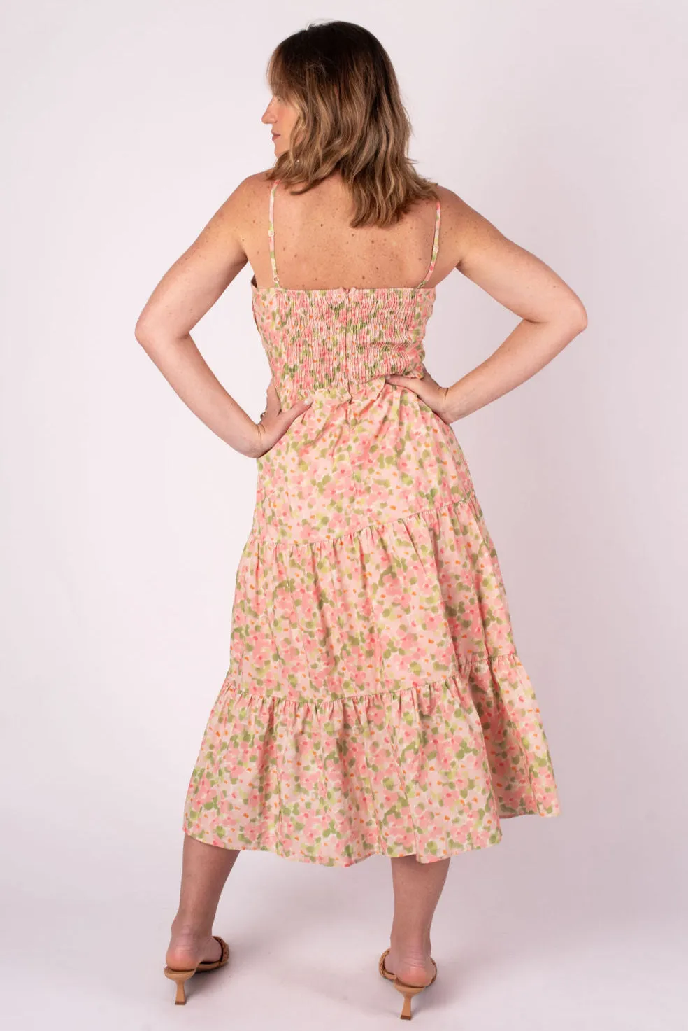 Spring Vibes Floral Midi Dress