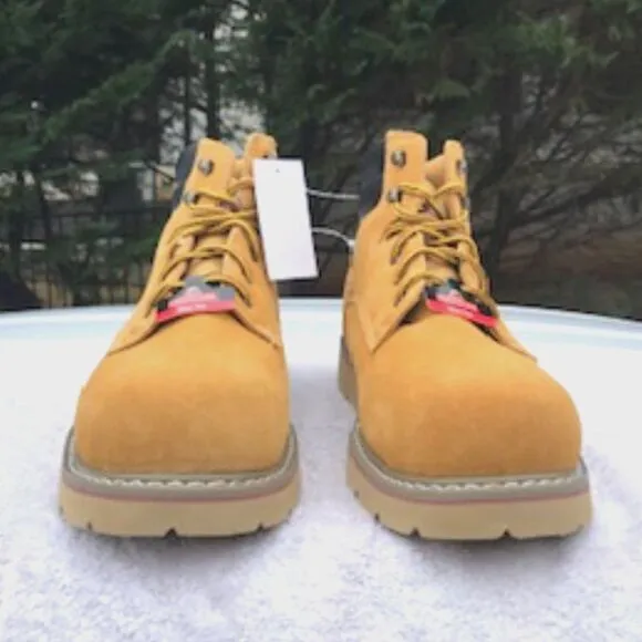 Steel Toe Boots . Size: 14 . Waterproof . Leather . Slip Resistant . Brahma