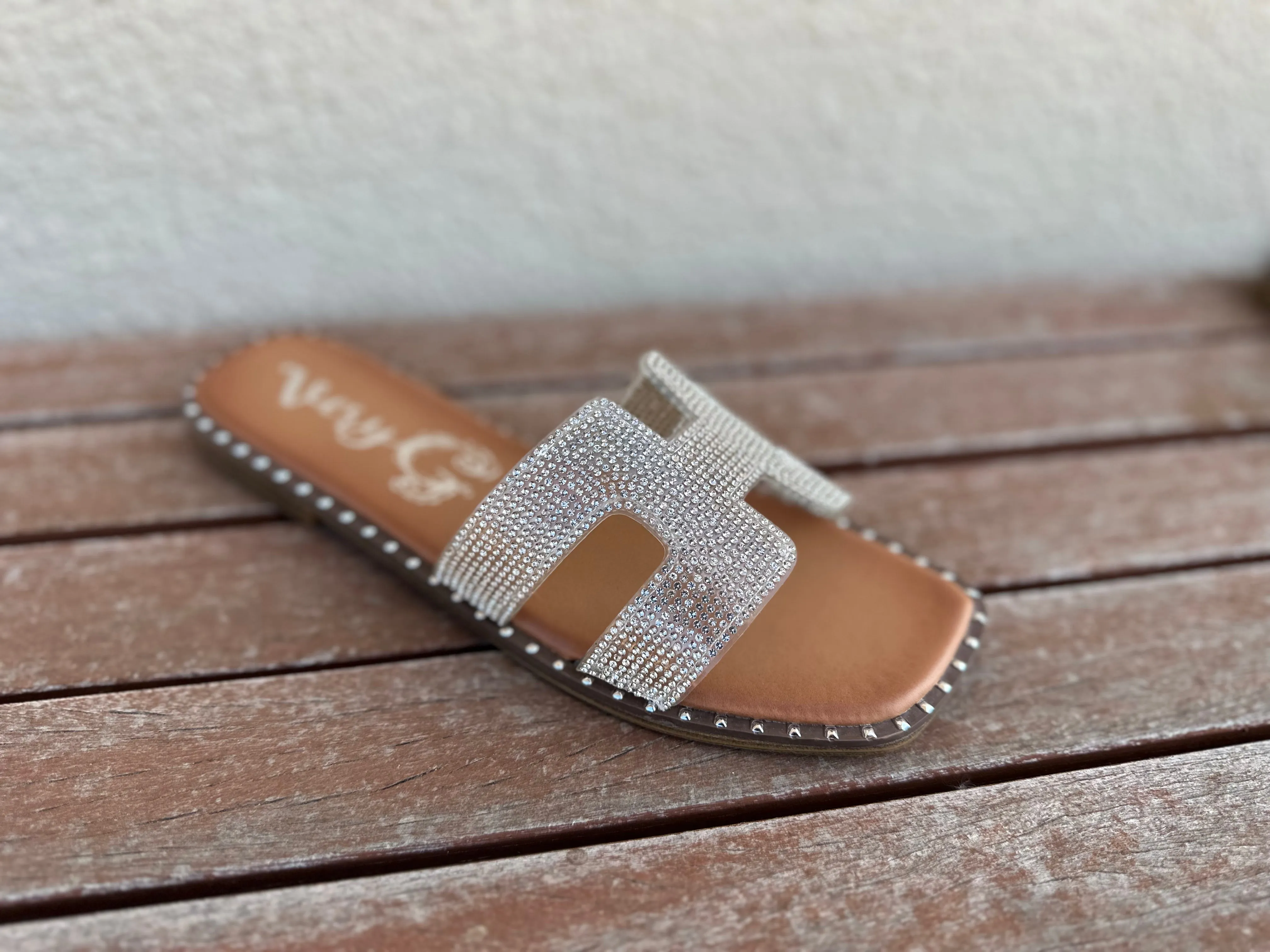Street Clear Rhinestone Sandal