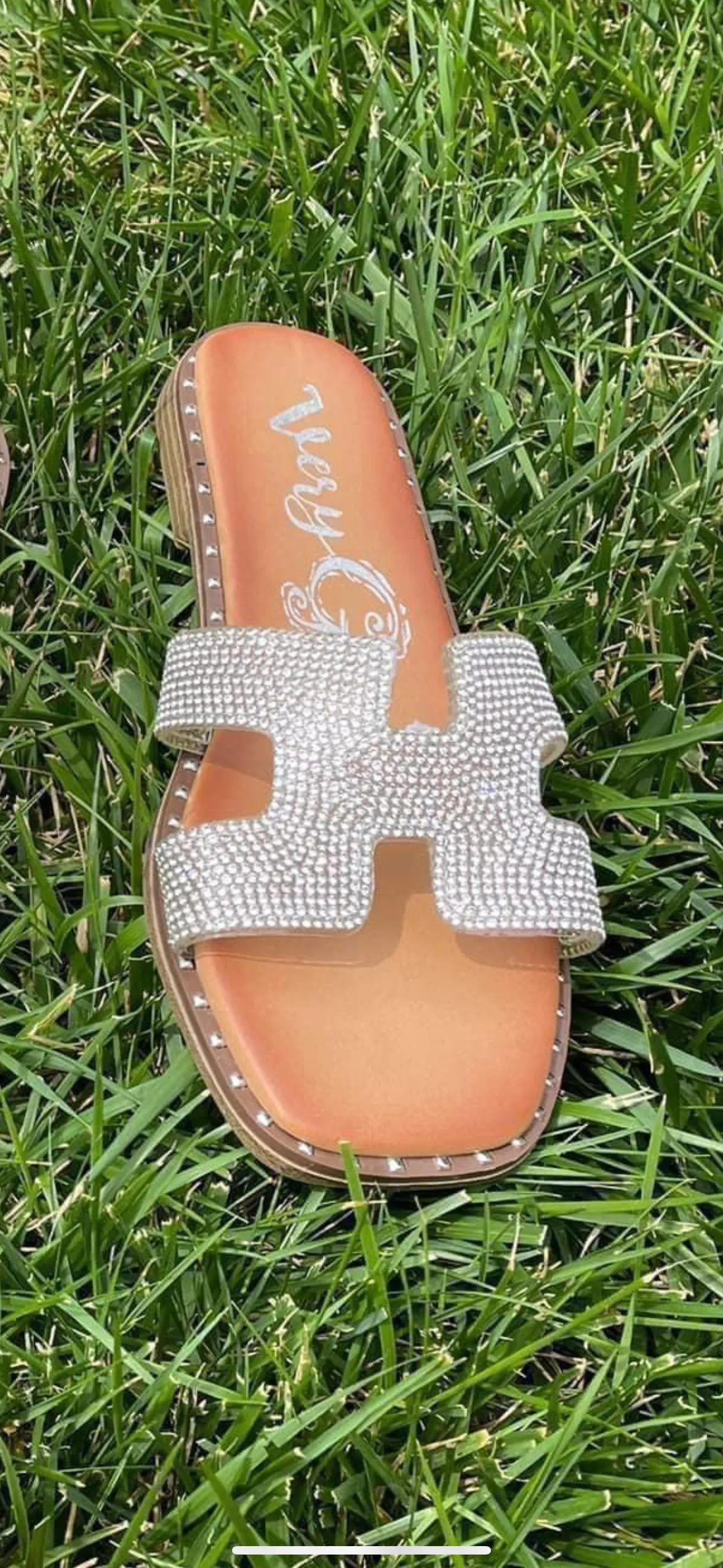 Street Clear Rhinestone Sandal