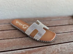 Street Clear Rhinestone Sandal