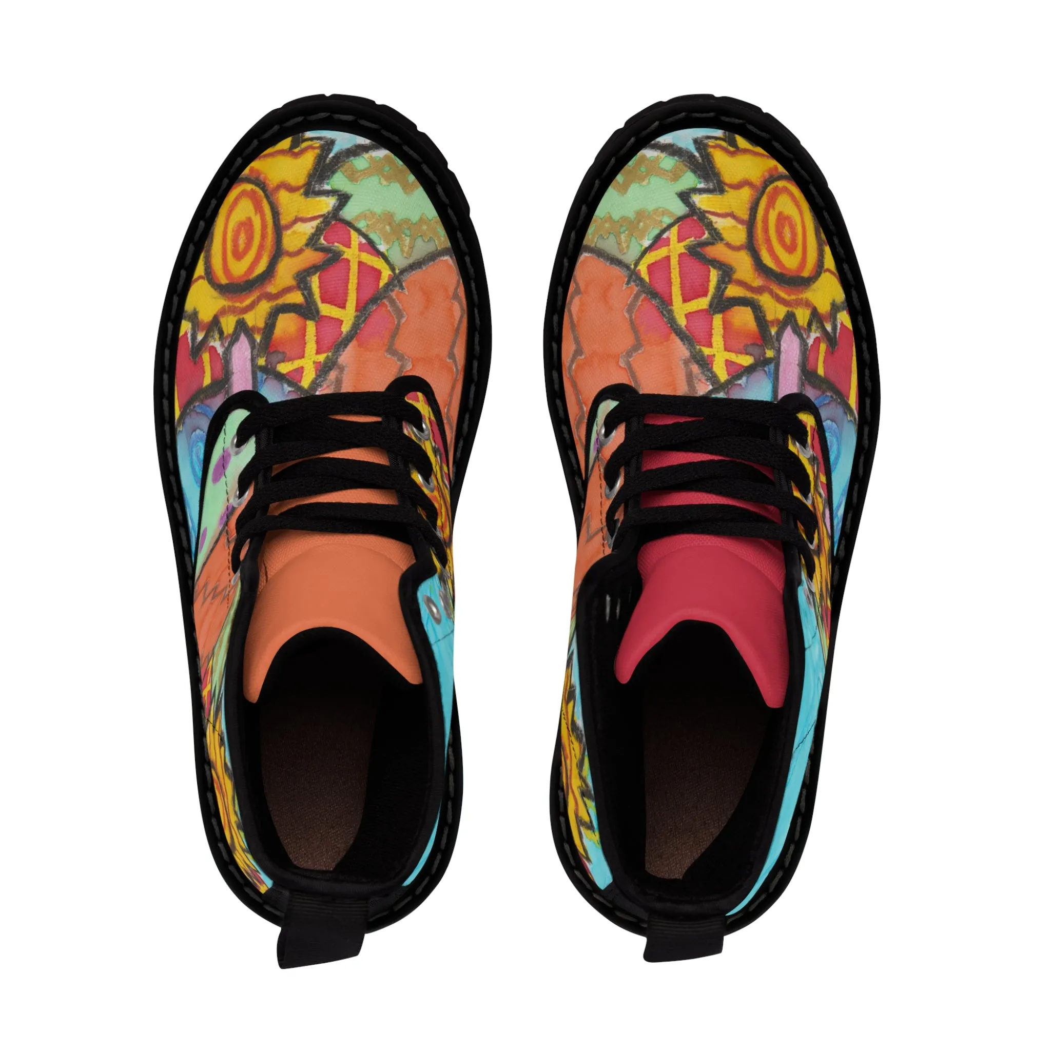 Sunflower Fields Women's Canvas Boots