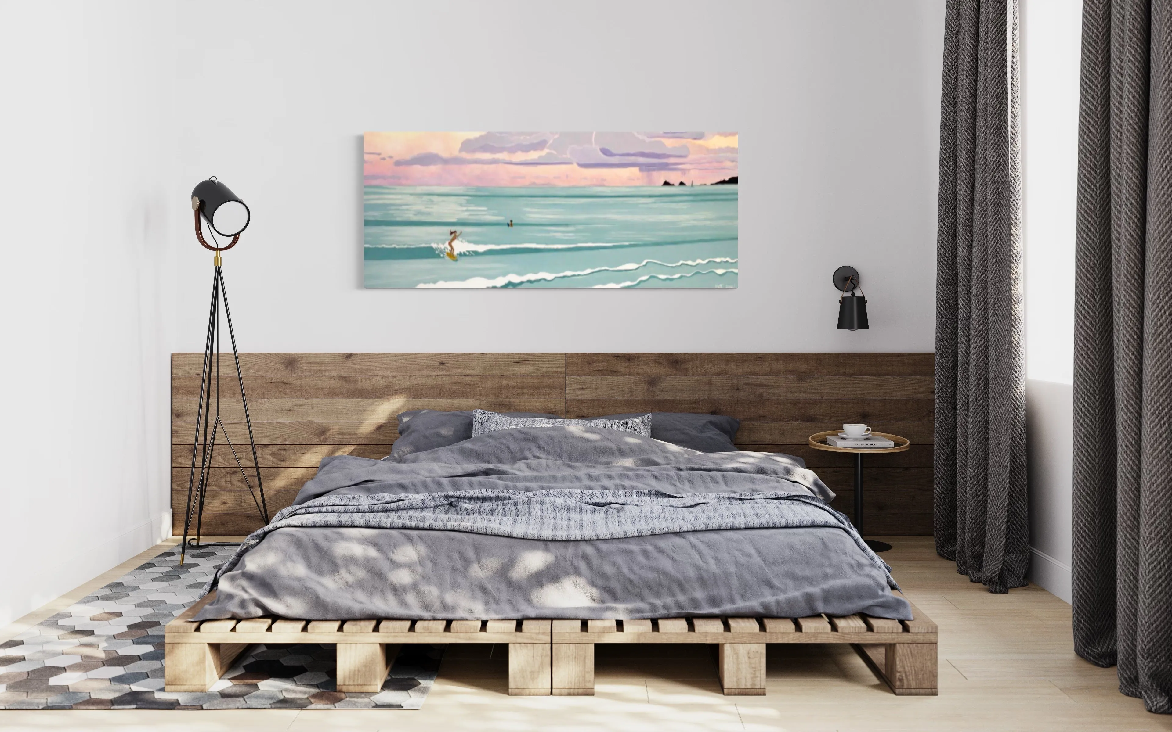 Surf Aloha, Kailua Squall - Canvas Print