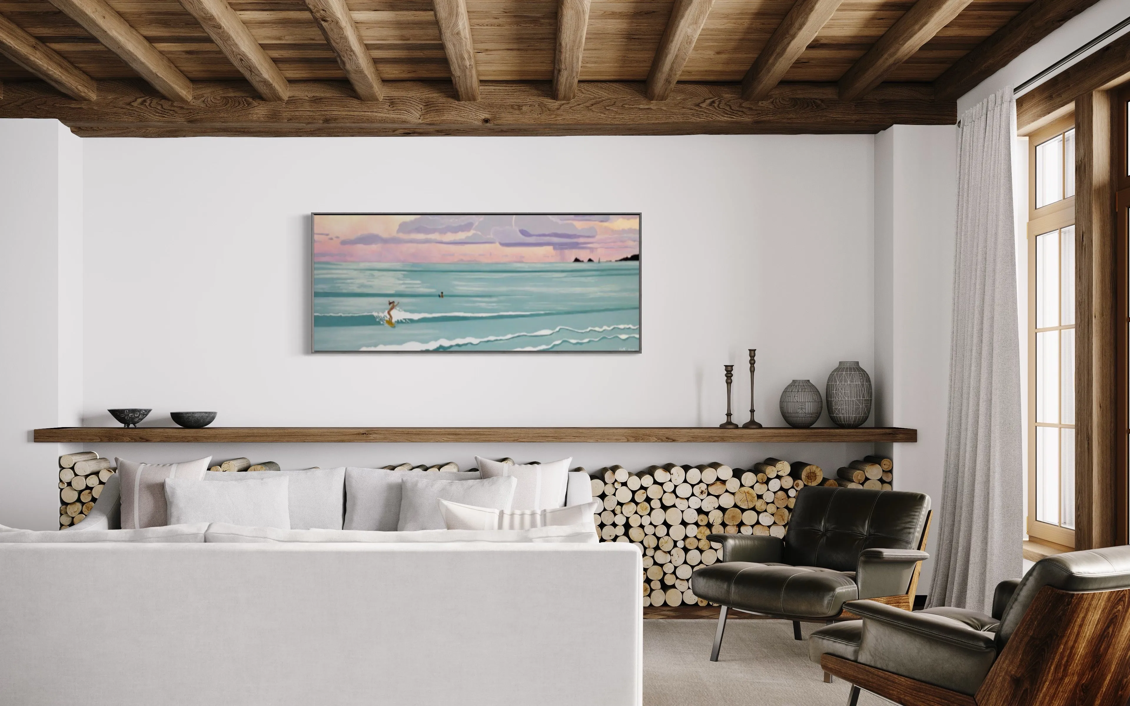 Surf Aloha, Kailua Squall - Canvas Print