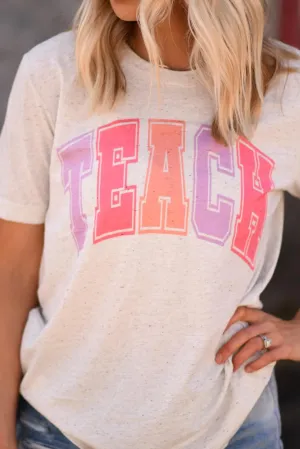 Teach Cream Tee
