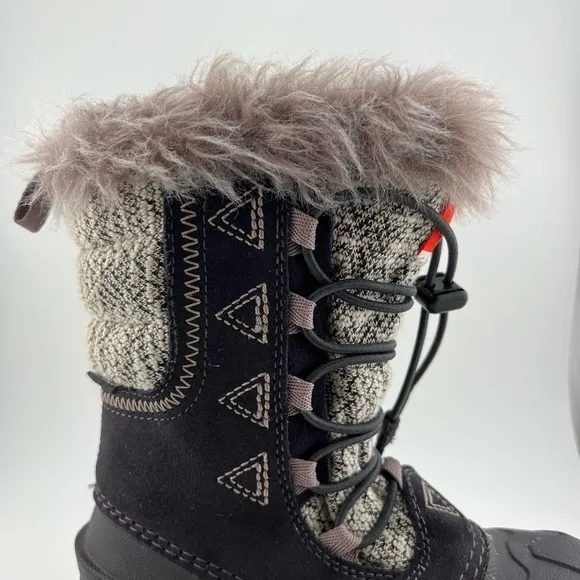 The North Face Shellista Lace Novelty II Boot Girls' Sz 11 Purple/Gray Snowboot