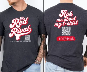 The Red Rival Ask Me About My T-Shirt Grey Tee