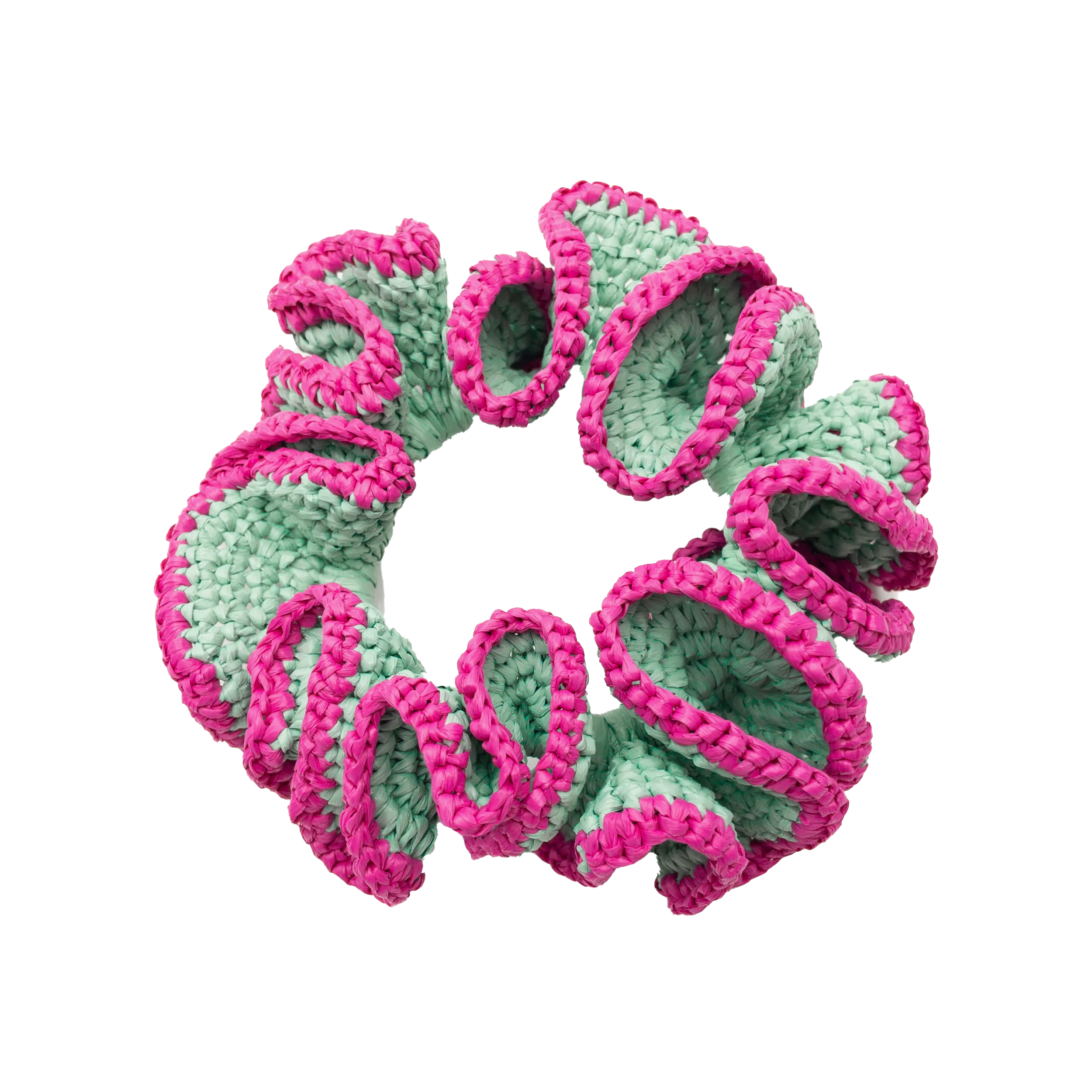 The Swirl Scrunchie in Sky Blue