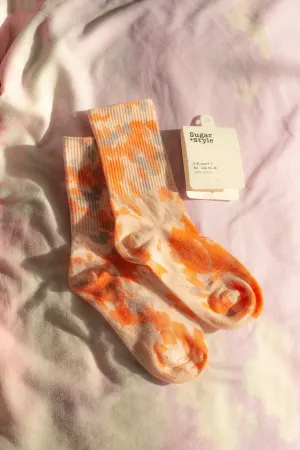 Tie Dye Ribbed Socks