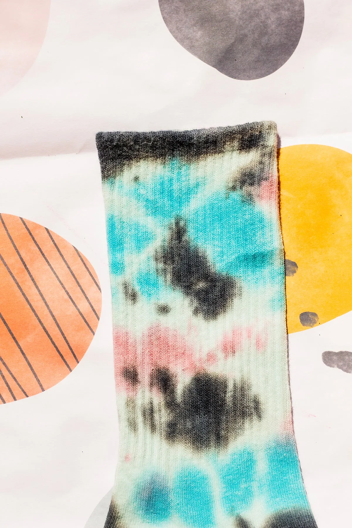 Tie Dye Ribbed Socks