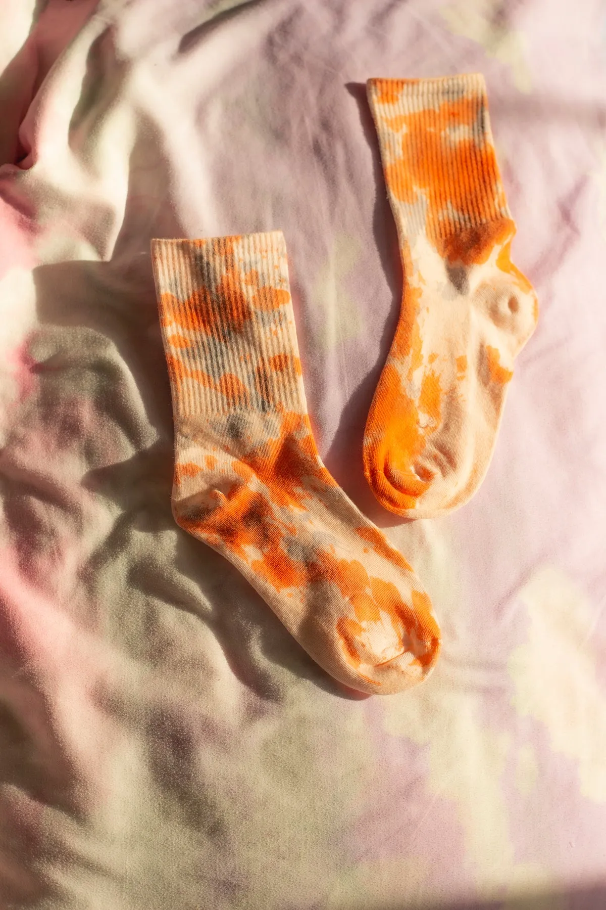 Tie Dye Ribbed Socks