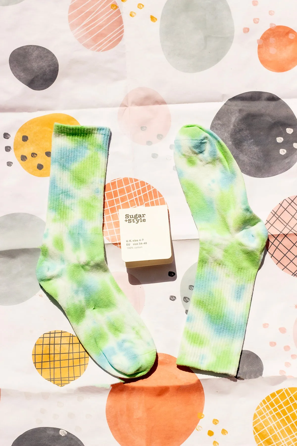 Tie Dye Ribbed Socks