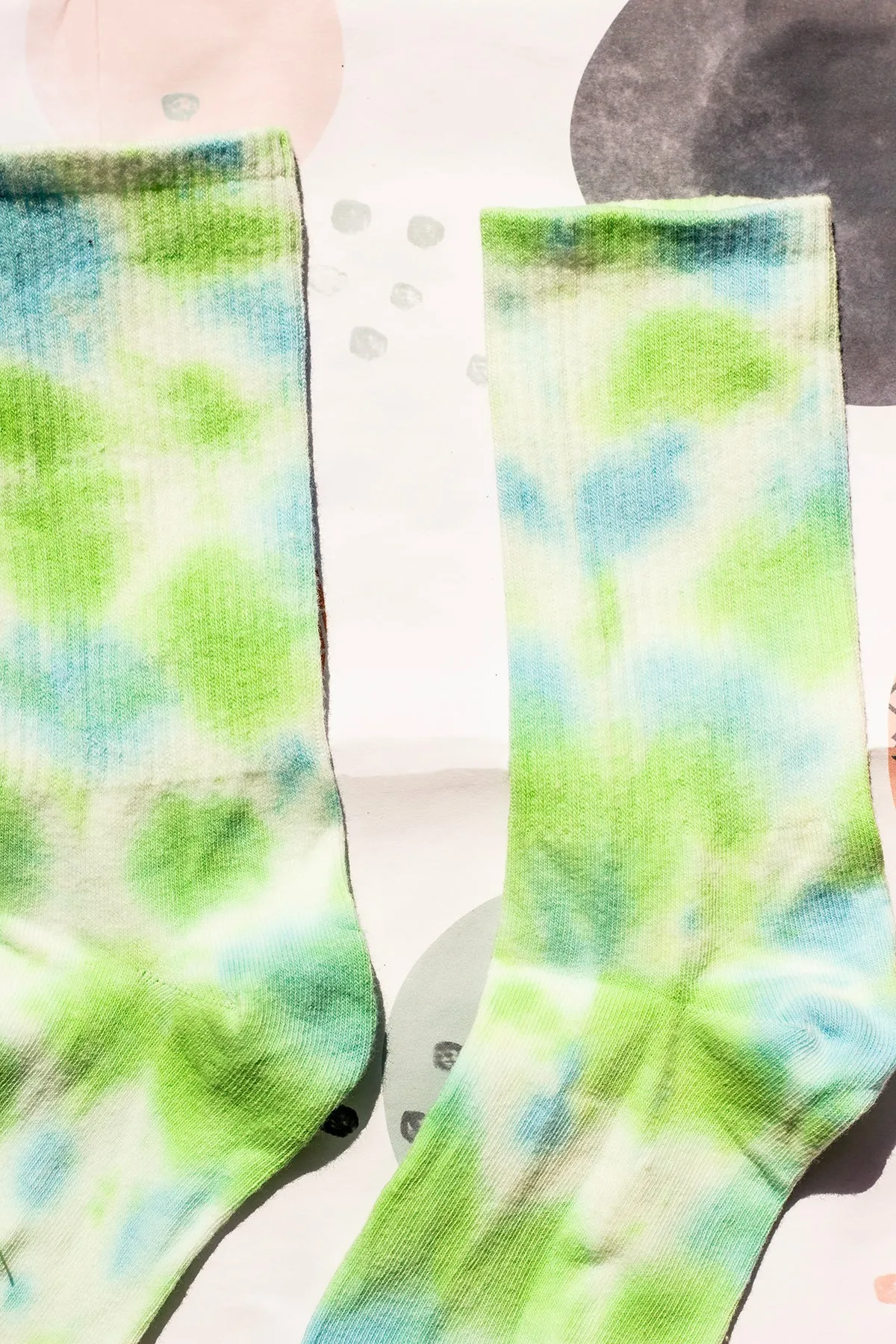 Tie Dye Ribbed Socks